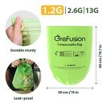 GreFusion 4L Compostable Trash Bags - 125 Count