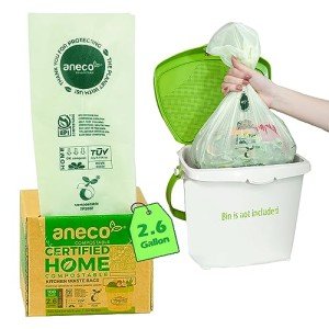 100 Pack 2.6 Gallon Compostable Garbage Bags