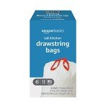 13 Gallon Tall Kitchen Drawstring Trash Bags - 45 Count