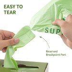 Compostable Trash Bags with Handles, 1.6 Gallon, 50 Pack