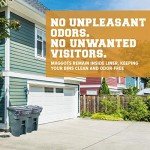 Heavy Duty 95-96 Gallon Trash Can Liners - 25 Count