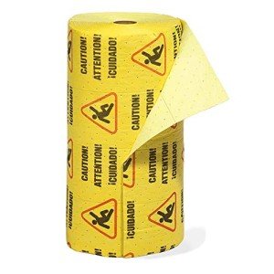 Universal Absorbent Caution Mat Roll - Heavyweight