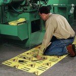 Universal Absorbent Caution Mat Roll - Heavyweight