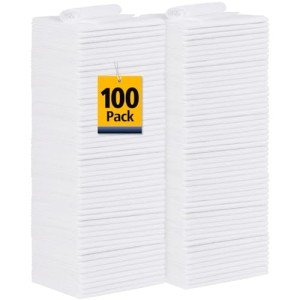 100 Pack Microfiber Shop Towels for Cleaning