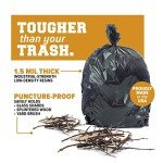 Heavy Duty 95-96 Gallon Trash Can Liners - 25 Count