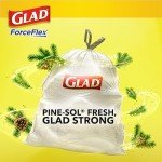 Glad ForceFlex 13 Gal Kitchen Trash Bags, 110 Ct