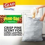Glad ForceFlex 13 Gal Kitchen Trash Bags, 110 Ct
