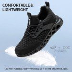 DINGGU Lightweight Non-Slip Steel Toe Work Shoes