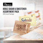 Sugar & Sweetener Variety Pack with Stirrers – 300 Count