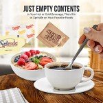 Sugar & Sweetener Variety Pack with Stirrers – 300 Count