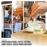 Sugar & Sweetener Variety Pack with Stirrers – 300 Count