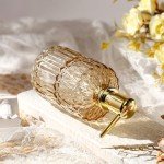 Amber Refillable Soap Dispenser with Pump