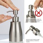 Brushed Nickel Kitchen Soap Dispenser Set with Tray