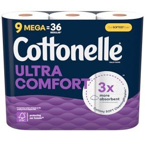 Cottonelle Ultra Soft Toilet Paper - 9 Mega Rolls