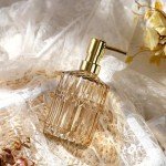 Amber Refillable Soap Dispenser with Pump