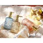 Amber Refillable Soap Dispenser with Pump