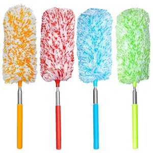 4 Pack Extendable Washable Microfiber Dusting Tools