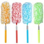 4 Pack Extendable Washable Microfiber Dusting Tools