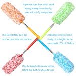 4 Pack Extendable Washable Microfiber Dusting Tools