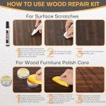 Comprehensive Wood Furniture Repair Kit - 33 Pieces