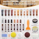 Comprehensive Wood Furniture Repair Kit - 33 Pieces