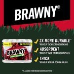 Brawny Tear-A-Square Paper Towels, 2 Double Rolls