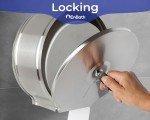 Wall-Mount Jumbo Toilet Paper Dispenser - Stainless Steel