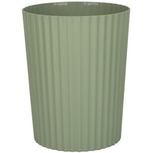 JiatuA Small Round Plastic Trash Can - Green