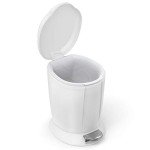 simplehuman Compact Round Bathroom Trash Can, 6L