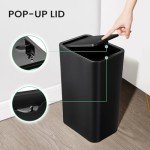 Cesun 4-Gallon Bathroom Trash Can with Lid