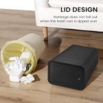 Cesun 4-Gallon Bathroom Trash Can with Lid