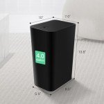 Cesun 4-Gallon Bathroom Trash Can with Lid