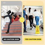 12 Pack Caution Wet Floor Double Sided Signs