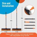CLEANHOME 45.7cm Heavy-Duty Floor Cleaning Broom