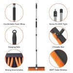 KeFanta 18" Heavy Duty Push Broom for Floors