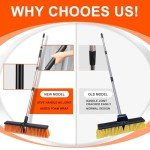 KeFanta 18" Heavy Duty Push Broom for Floors