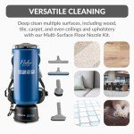Prolux 10 Quart Blue Backpack Vacuum with HEPA Filter