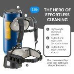 Prolux 10 Quart Blue Backpack Vacuum with HEPA Filter