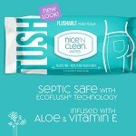 Nice 'N Clean Adult Flushable Wipes - 8 Packs