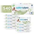 Plastic-Free Textured Baby Wipes, 540 Count