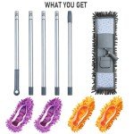 Microfiber Dust Mops Kit with Shoe Cover Dusters