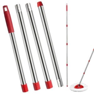 Fazlynyi 4-Section Spin Mop Replacement Handle