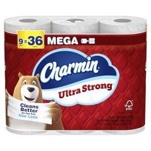 Charmin Ultra Strong Toilet Paper - 9 Mega Rolls