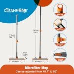 CLEANHOME Microfiber Floor Mop with Extendable Handle