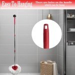 Fazlynyi 4-Section Spin Mop Replacement Handle