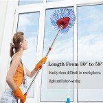 Fazlynyi 4-Section Spin Mop Replacement Handle