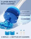 Leebein Electric Toilet Brush Set with Replacements