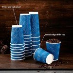 Lamosi 12 oz Insulated Disposable Coffee Cups - 120 Pack