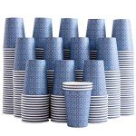 240 Pack 10 oz Floral Disposable Paper Cups