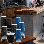 Lamosi 12 oz Insulated Disposable Coffee Cups - 120 Pack
